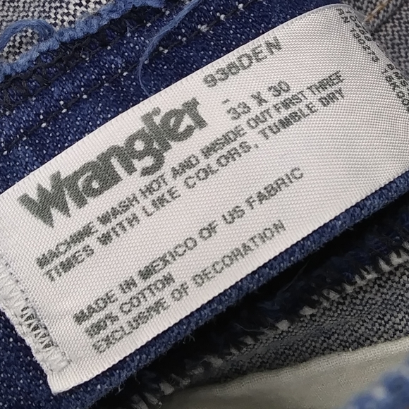 VINTAGE WRANGLER High Rise Dark Wash Western Style Blue Jeans 31 x 29 - Picture 8 of 10